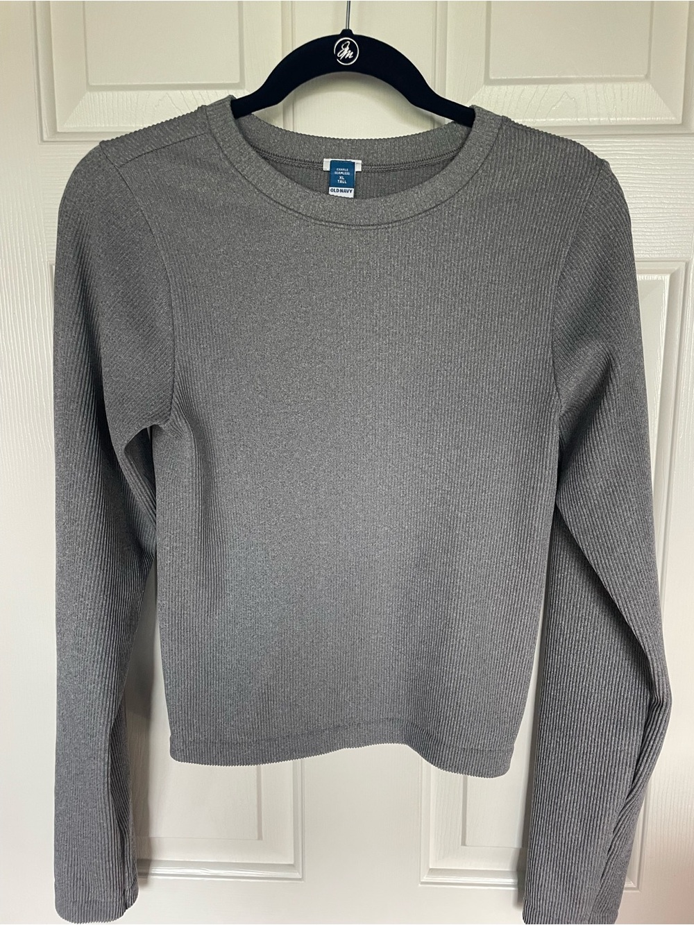 Old Navy Ribbed Long-Sleeve Tee - Gray